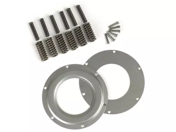 Kit perbaikan primer -BGM ORIGINAL 12 pegas (diperkuat +), Ø104mm, untuk roda primer BGM Pro 62/63Z (bergigi lurus) - Vespa Largeframe PX80, PX125, PX150, PX200, Cosa, T5 125cc, Sprint, GS160/GS4, SS180, VNC (mulai 11001), GT125, GTR125, TS125, GL150, VBC