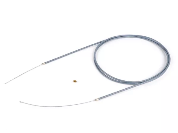 Universal cable -BGM ORIGINAL, Ø=1.2mm x 2500mm, hose= 2200mm, fitting Ø=3mm x 3mm, PE inner liner, plaited cable, grey- used as throttle cable