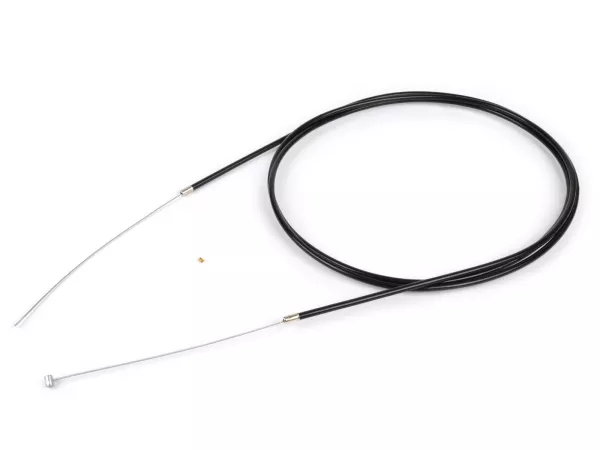 Cable universal -BGM ORIGINAL, Ø=1,2mm x 2500mm, cubierta= 2200mm, espiga Ø=5,5mm x 7,5mm, cubierta interior PE, cable trenzado, negro- usado como cable del acelerador