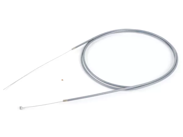 Cable universal -BGM ORIGINAL, Ø=1,2mm x 2500mm, cubierta= 2200mm, tetón Ø=5,5mm x 7,5mm, cubierta interior PE, cable trenzado, gris- usado como cable del acelerador