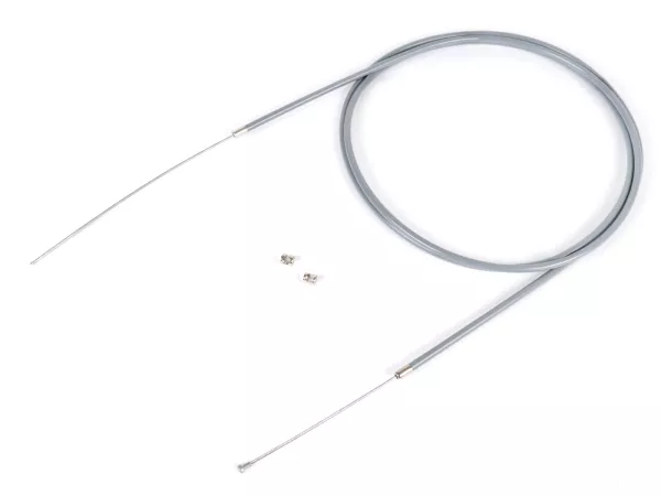 Universal cable -BGM ORIGINAL, Ø=1.9mm x 2500mm, hose= 2200mm, fitting Ø=8.0mm x 8mm, PE inner liner, grey- used as clutch cable, front brake cable