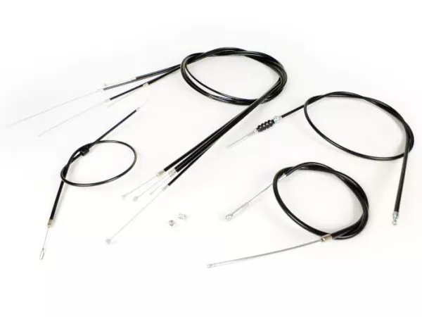 Tågsats -BGM ORIGINAL, PE innerhölje- Vespa PX Lusso (1984-) - svart