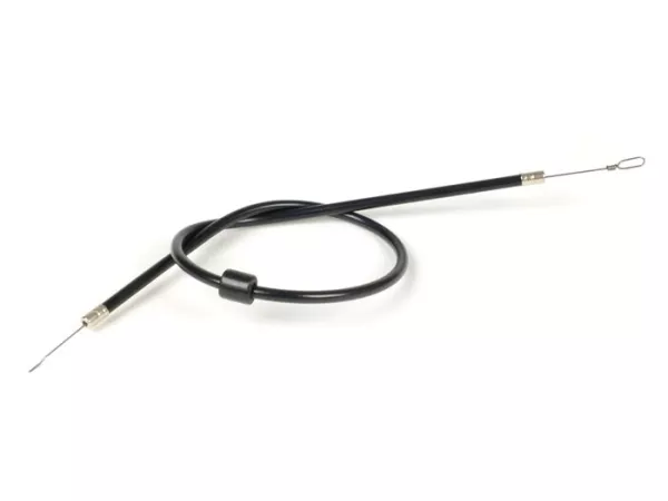 Choke cable -BGM ORIGINAL- Vespa PX (-1984), Rally180 (VSD1T),  Rally200 (VSE1T), Sprint150 (VLB1T), GT125 (VNL2T), GTR (VNL2T), TS125 (VNL3T), GL150 (VLA1T) - black