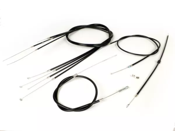 Cable set -BGM ORIGINAL, PE inner liner- Vespa P-range (-1984) - black