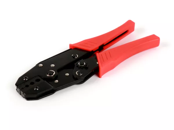 Pinza per crimpare con funzione di cricchetto -BGM PRO- per terminali guaina esterna cavo Ø=4mm, Ø=5mm, Ø=6mm