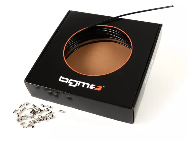 Buitenste afdekking -BGM ORIGINAL, PE binnenste afdekking- Ø buiten = 5mm (l=25 meter) - Zwart