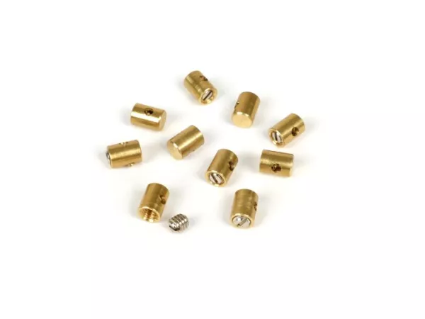 Nipplo di serraggio / nipplo a vite -BGM ORIGINAL- Ø=5,5mm x 7,5mm (utilizzato per il cavo dell'acceleratore) - 10 pezzi