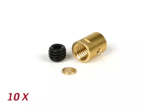 Klemnippel / schroefnippel kort -BGM ORIGINEEL Ø=10x13mm- Lambretta LI, LIS, SX, TV (series 2-3), DL, GP - 10 stuks