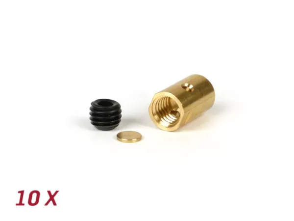 Trunnion set, long -BGM ORIGINAL Ø=10x16.25mm- Lambretta LI, LIS, SX, TV (series 2-3), DL, GP - 10 pcs