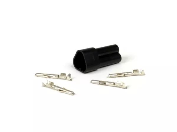 Stekker voor kabelboom -BGM PRO, 3 stekkercontacten- Vespa, Piaggio, Gilera - Contactdoos - bijv. voor Vespa PX tanksensor (met plaatstalen kap)