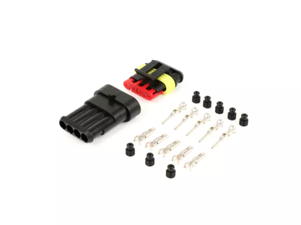 Juego de conectores para mazo de cables -BGM PRO- tipo serie 060 AM SpecialSeal, 0,85-1,25mm², estanco al agua - 4 contactos de enchufe