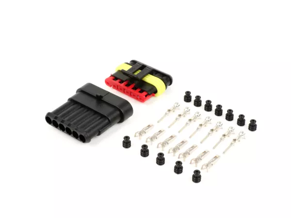 Set di spine per cablaggio -BGM PRO- serie 060 AM SpecialSeal, 0,85-1,25mm², impermeabile - 6 contatti a spina