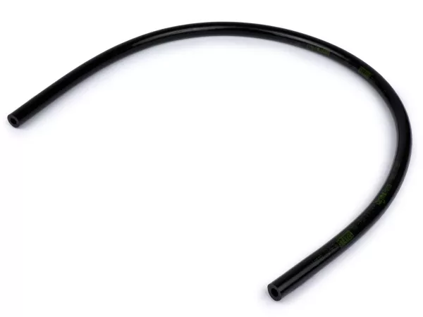 Tuyau d'essence -BGM PRO Ø7x14mm- TPR/PUR (ne durcit pas) - Vespa Classique (Ø intérieur = 7mm, Ø extérieur = 14mm, longueur = 750mm) - noir - convient pour Vespa Largeframe PX, T5, Cosa, Rally, Sprint, VNA, VNB, VBA, VBB, Super, GT, GTR, TS, LML, Motoves
