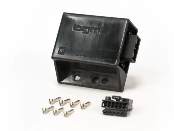 Rectificador de bocina incl. clavija de conexión -BGM PRO- con relé intermitente LED y función de carga USB