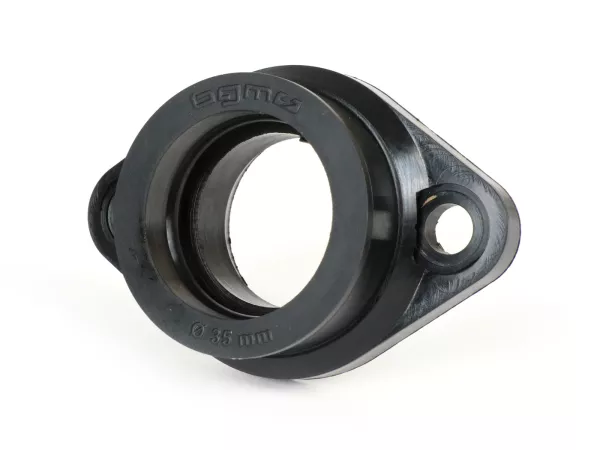 Carb rubber intake system, with flange -BGM ORIGINAL Smart Flow- CS=Ø=Ø35mm, hole pitch=60mm - PHBH 28/30, VHST24-26, VHSH30, TMX27-30, TM28, PWK28, Polini24-30