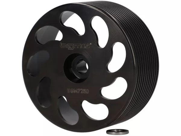 Kupplungsglocke  -BGM PRO- Piaggio Ciao, Bravo, Boxer, Si -einteilig mit Kühlrippen, CNC Made in Germany, Modelle mit  Variomatik