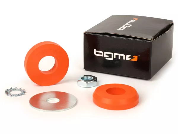 Silent rubberset voor bovenste schokdemper -BGM PRO- Vespa PX80, PX125, PX150, PX200, T5 125cc, Cosa, GT, GTS, GTL, GTV, LX, LT, LXV, Primavera, Sprint, ET2, ET4, Zip SP, Hexagon, MP3, Quartz, SKR, Gilera Fuoco