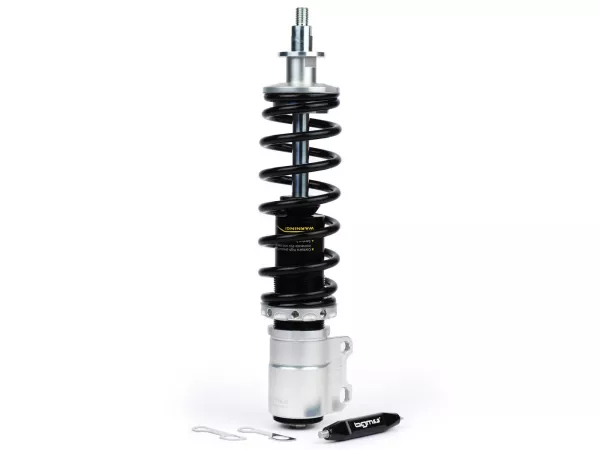 Stoßdämpfer vorne -BGM PRO SC/F1 SPORT, 240mm- Vespa PX80, PX125, PX150, PX200, T5 125cc - schwarz/silbern