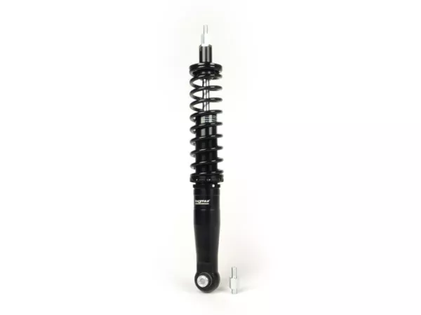 Shock absorber, rear-BGM PRO SC/R1 SPORT, 385mm- Vespa Wideframe VM1, VM2, VN1, VN2, VB1, VL1, VL2, VL3, GS150  - black