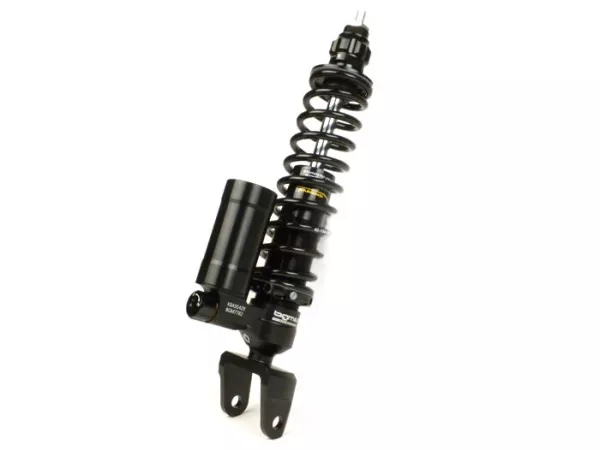 Amortiguador trasero -BGM PRO SC/R12 COMPETITION, 330mm- Vespa PX80, PX125, PX150, PX200, T5 125cc, Vespa Rally180 (VSD1T), Vespa Rally200 (VSE1T - Ducati), Sprint150 (VLB1T), TS125 (VNL3T), GT125 (VNL2T), GTR125 (VNL2T), V50, PV, ET3 - negro