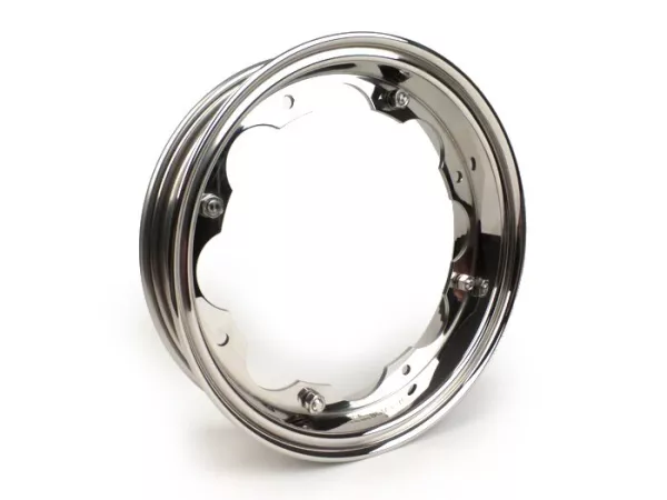 Felge -BGM PRO- Lambretta LI Serie 1-3, LI S, SX, TV Serie 2-3 - Edelstahl Poliert