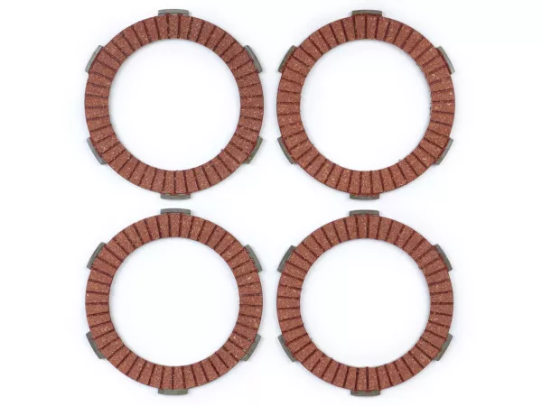 Clutch friction plate set -BGM PRO Type CR80 Alu- Lambretta LI, LIS, SX, TV (series 2-3), DL, GP - 4 plates