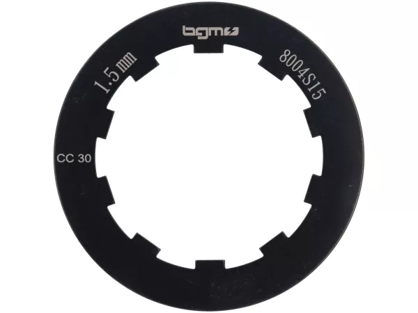 Koppeling stalen schijf -BGM ORIGINEEL- Lambretta LI, LIS, SX, TV (Series 2-3), DL, GP - 1,5mm