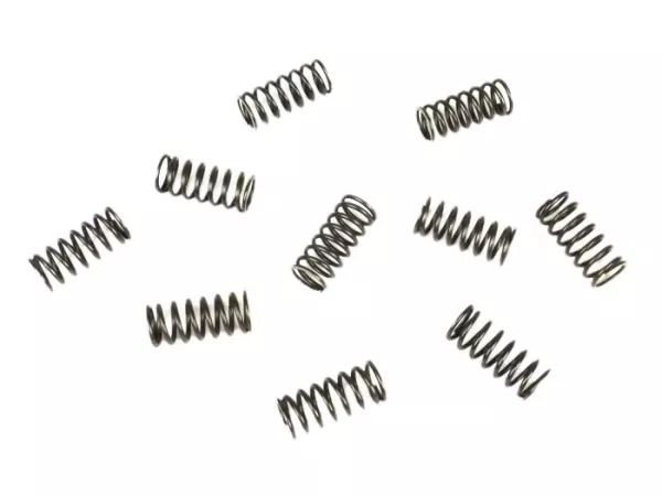 Clutch spring set -BGM PRO- Lambretta LI, LI S, SX. TV (series 2-3), DL/GP - medium (8 spring coils, elastic constant=6.8, yellow) - 10 pcs