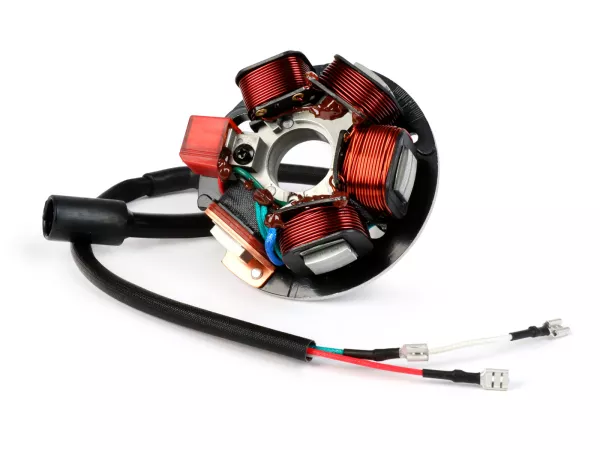 Ontsteking -BGM PRO bodemplaat HP V2.5 silicone Vespa PK XL - 5 spoelen, 6 kabels (ronde stekker met 3-pins) - voor voertuigen zonder accu