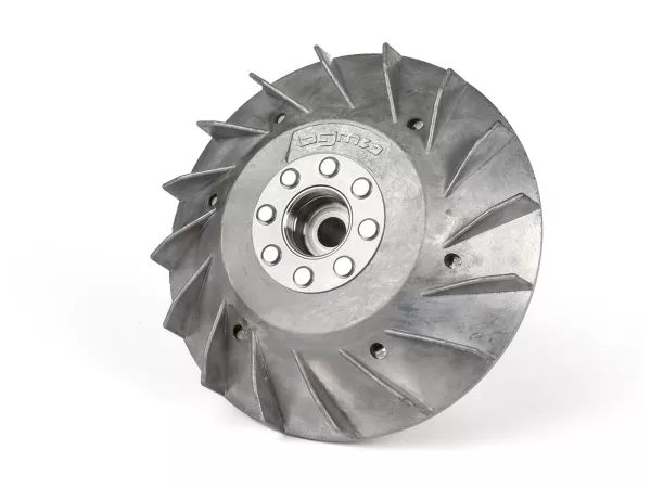 Polrad -BGM PRO TOURING 2.0 Elektronik 1600g- Vespa Smallframe V50, 50N, Spezial, SR50, Sprinter, SS50, SS90, V90, 90 Racer, V100, ET3, PV, PK S - spitzer Konus (Ø19mm, Polradmutter M10) - verwendet zur Umrüstung auf elektronische Zündung