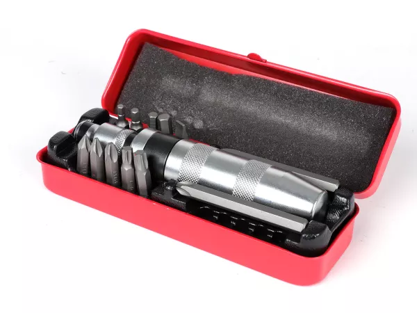 Llave de impacto manual -BUZZETTI- 1/2 arrastre, 13 piezas, en caja metálica