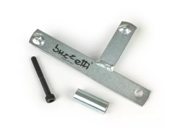 Halter vordere Riemenscheibe -BUZZETTI Ø120mm, Piaggio LEM 4-Takt 3V- Vespa Fly 125 3V, Liberty 125 Euro3 3V, Vespa 946 3V,  LT125 3V, LX125 3V, Primavera 125 3V, Primavera 125 iGet 3V, Sprint 125