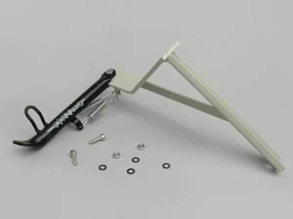 Dudukan samping -BUZZETTI- MBK Mach G AC, Yamaha Jog R AC - Hitam