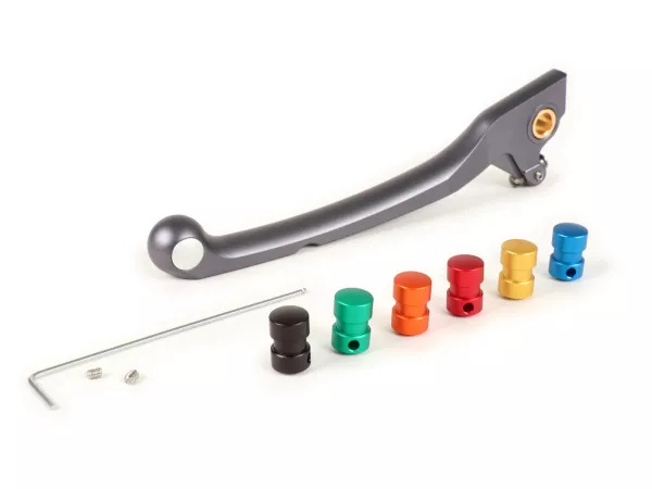 Brake lever rhs, front -BIKERS- Vespa GT, GT L, GTS 125-300, GTV, GTS 125-300 Super, Sprint, Primavera, LX, LXV, S - matt grey