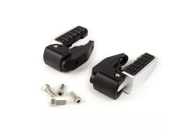 Fotstödssats -BIKERS- Vespa GT, GT L, GTS 125-300, GTV, GTS 125-300 Super - Silver - till 2022