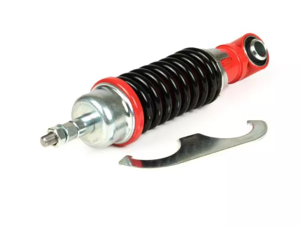 Amortiguador delantero -CIF 195mm, ajustable- Vespa V50, PV125, ET3 - rojo