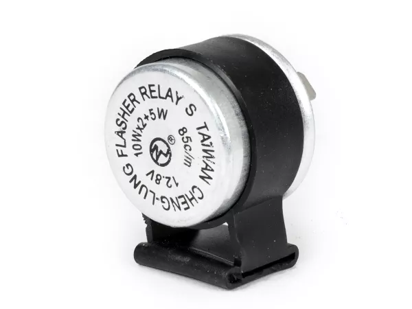 Relè lampeggiatore -UNIVERSALE a 2 pin- 12V 10-25W - DC