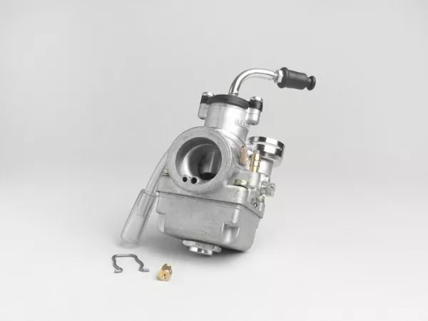 Carburador -ARRECHE 17,5mm- estárter eléctrico, conexión de goma (tipo Piaggio) - AW=23mm- APRILIA SPORTCITYONE 50, SR50, SCARABEO, DERBI ATLANTIS 50 ,BULLET 50, GP1, GILERA ICE, GILERA RUNNER 50, GILERA STALKER, ITALJET TORPEDO LC, PIAGGIO SFERA 50, SFER