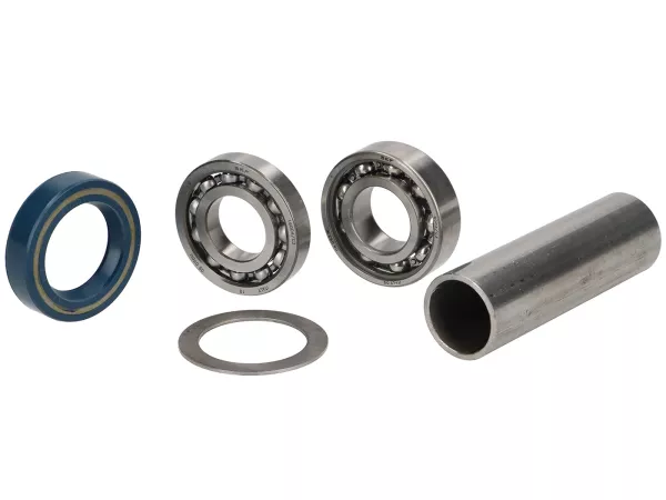 Ball bearing set for wheel shaft/drive shaft -CC CORSA, Wideframe, Faro Basso- Vespa 1955-1957, VN1T, VN2T, VL1T (Struzzo)