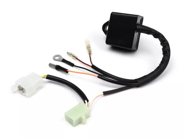 CDI -HPI- Peugeot 50 cc (Chipkey 1) - Speedfight 1, Squab, Trekker, Vivacity 1 - replaces original CDI AEC400 with engine immobiliser