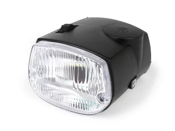 Koplamp incl. behuizing -SIEM- Piaggio Ciao P, Ciao PV, Ciao PX - Grijs met DGM-nummer