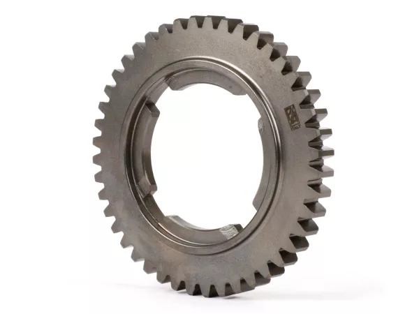 4e versnelling -OEM kwaliteit- Vespa GT125/GTR125 (VNL2T), TS125 (VNL3T), GL150 (VLA1T), Sprint150 / Sprint Veloce, P125X (VNL1T -146313), P150S (VBX1T -169035), P150X (VLX1T -264564) - ook als korte vierde versnelling voor VBB1T, VBB2T en VNB6T - 44 tand