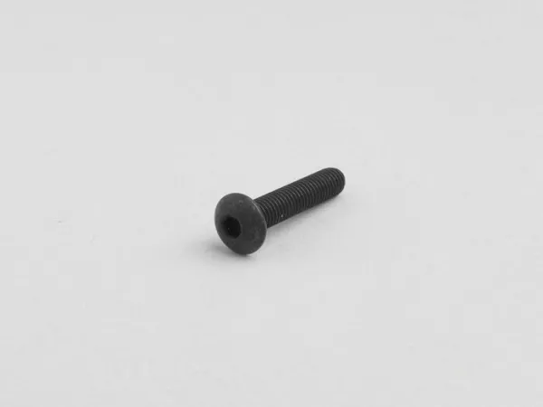 Tornillo -ISO 7380- M5 x 25mm (Utilizado para parabrisas de cabina Gilera DNA, Runner (a partir de 2006), Piaggio Beverly, MP3, NRG Extreme, NRG MC3, NRG Power, X8, X9,xEvo)