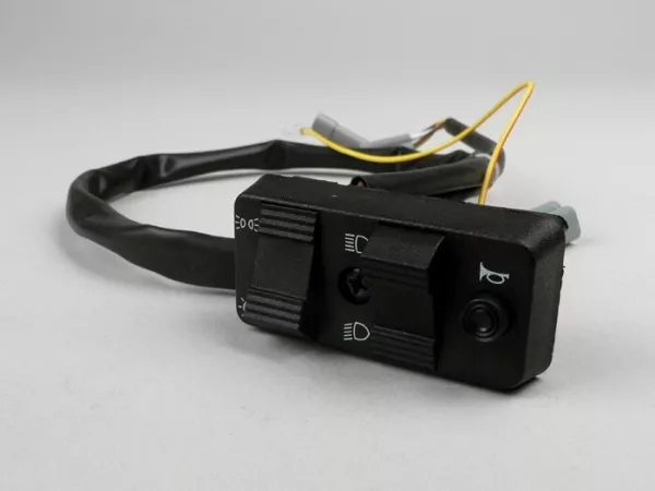 Interruptor de luces -PIAGGIO- Vespa PX Elestart (1998-) - 10 cables (CC, modelos con batería, contactor) - Multienchufe para faro delantero