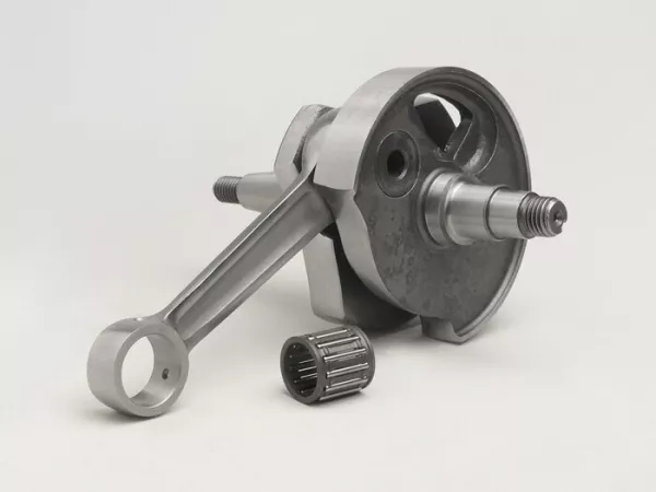 Crankshaft -MAZZUCCHELLI Racing (rotary slider)- Vespa PV125, ET3 125, PK80 S, PK125 S (Ø 19mm cone)