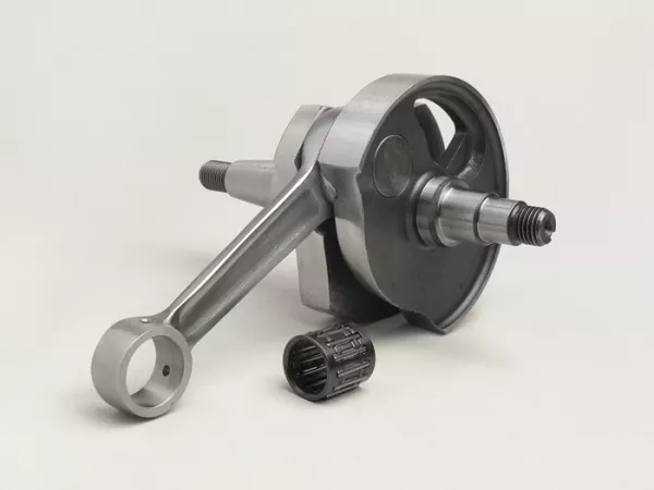 Vevaxel -MAZZUCCHELLI Racing (roterande ventil), 51 mm slaglängd, 97 mm vevstake- Omvandlingsaxel Vespa PK50 XL/XL2 till 125 cc (Ø 20 mm kon).
