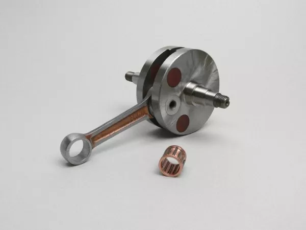 Crankshaft -MAZZUCCHELLI RACING (for diaphragm intake) full cheek 54mm stroke- Vespa PK125 XL2, PK125 ETS (Ø 24mm cone)