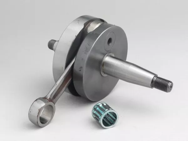 Krukas -MAZZUCCHELLI RACING (voor membraaninlaat) volledige wang, 51mm slag, 97mm drijfstang- Ombouwas Vespa PK50 XL/XL2 naar 125cc (Ø 20mm kegel)