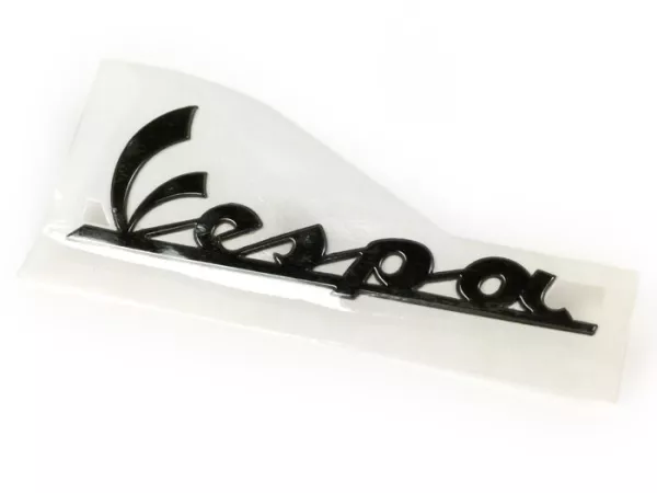 Insigne aile -PIAGGIO- Vespa - Vespa PX, GT125, GT200, Vespa GTL125, GTL200, Vespa GTS125, GTS250, GTS300, Vespa GTV 125-300, Vespa LX50, LX125, LX150, Vespa LXV50, LXV125-150, Vespa S50, S125, S150 - anthracite, auto-adhésif (150x50mm)