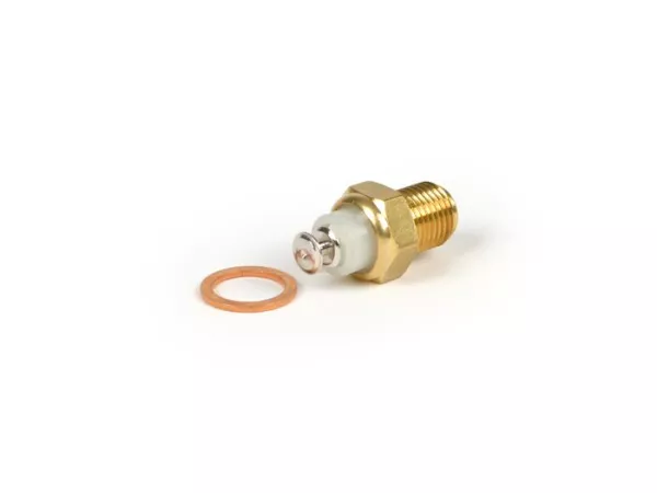 Temperaturgivare i topplock -OEM KVALITET- Piaggio 50-180 ccm LC 2-takts, Leader 125-200 ccm LC, Quasar 250-300 ccm - en kontakt